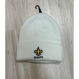 New Orleans Saints NFL Knit Beanie White NFL Apparel